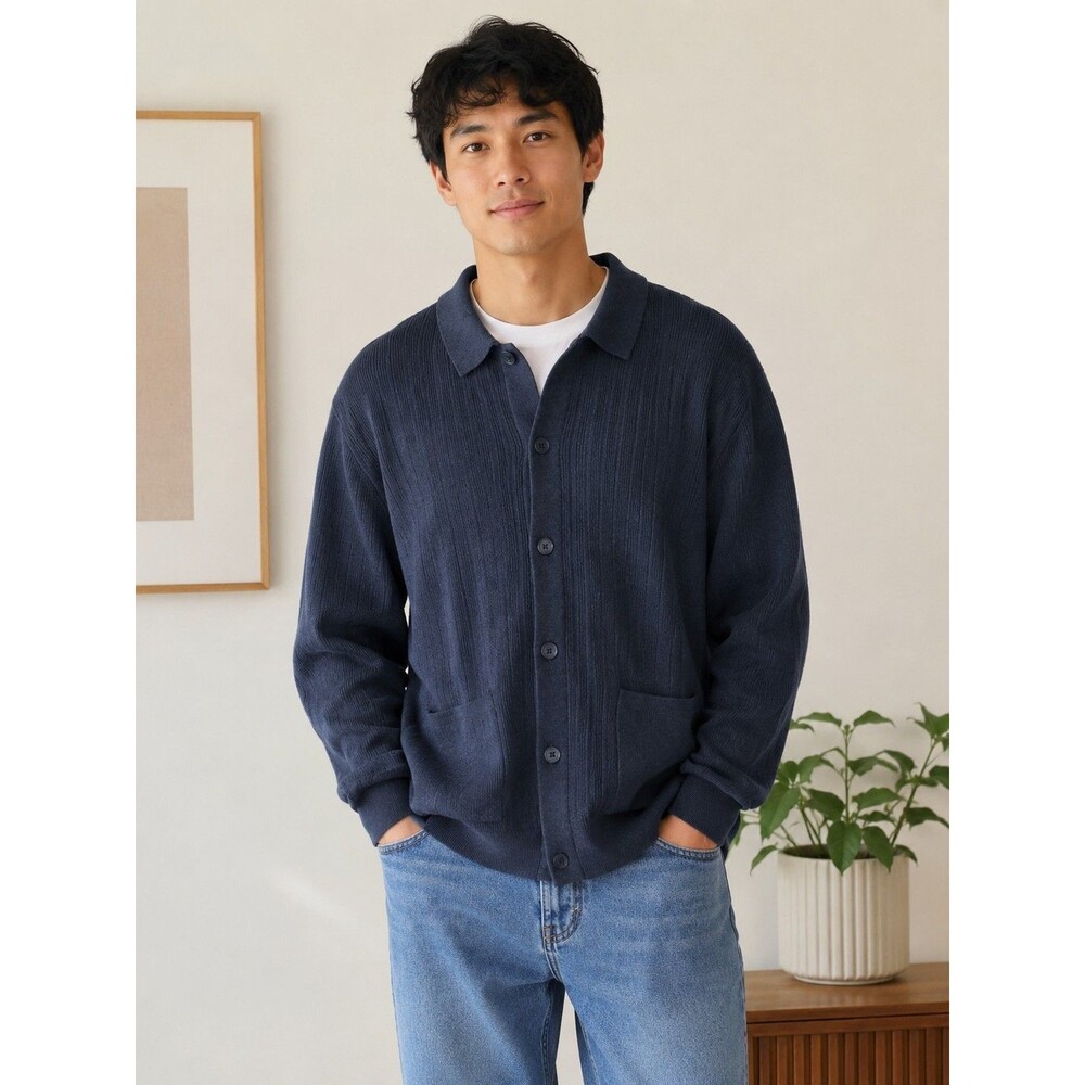 Goodfellow & Co. Blue Cardigan Size XL